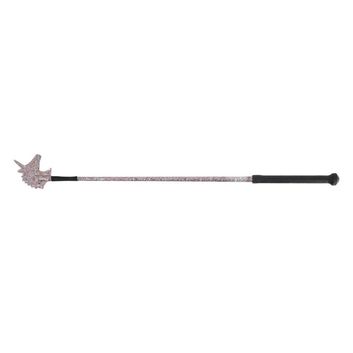 Hy Equestrian Unicorn Riding Whip Rainbow Glitter