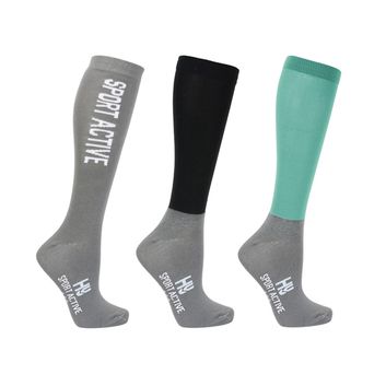 Hy Sport Active Young Rider Riding Socks Child Spearmint Green