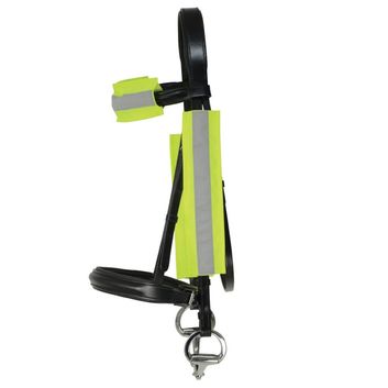 Reflector Bridle Bands By Hy Equestrian Yellow