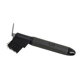 Coldstream Faux Leather Hoof Pick Brush Charcoal/Black