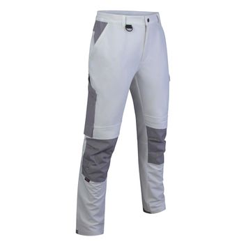 Beeswift Flex Workwear Trousers (White/Grey)