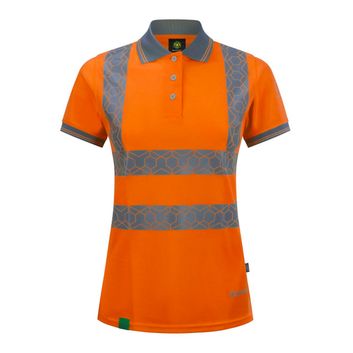 Ewear Recyclable Womens Hi Vis S/S Polo Shirt