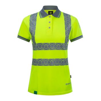 Ewear Recyclable Womens Hi Vis S/S Polo Shirt alternative