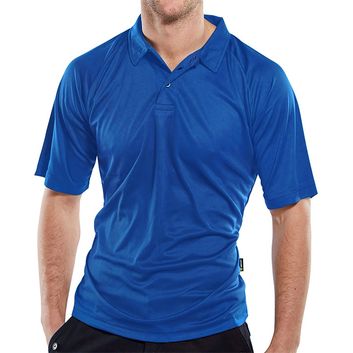 B-Cool Wicking Polo Shirt Royal