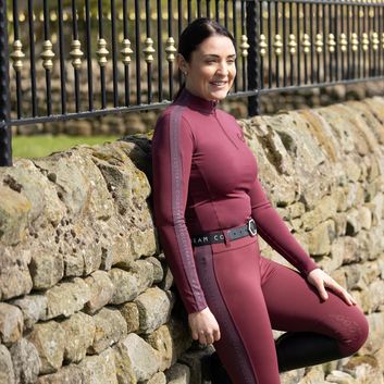 Coldstream Cairncross Longsleeve Base Layer Ladies Windsor Wine