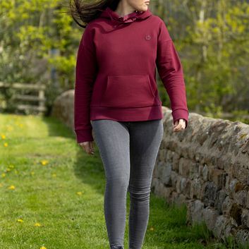 Coldstream Cheswick Diamante Hoodie Ladies Windsor Wine