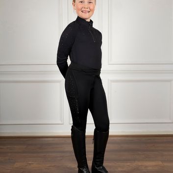 Coldstream Next Gen Jedburgh Long Sleeved Base Layer Child Black