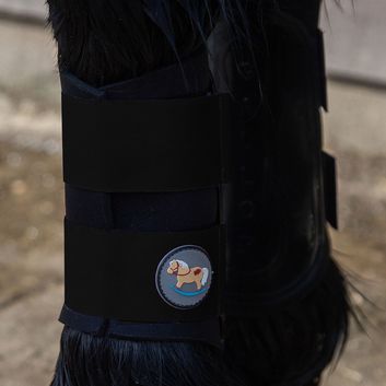Gallop Ponie Gp Brushing Boots Black alternative