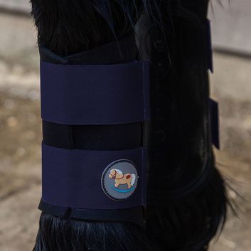 Gallop Ponie Gp Brushing Boots Navy