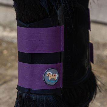Gallop Ponie Gp Brushing Boots Purple alternative