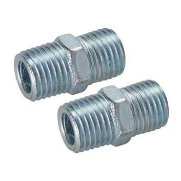 Silverline Air Line Equal Union Connector 2pk - 1/4" BSPT