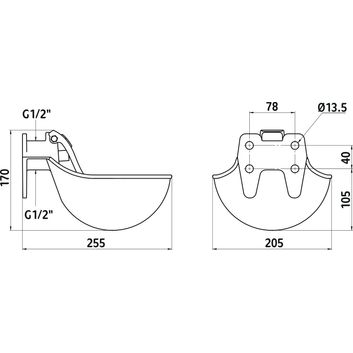Water Bowl 221500 alternative