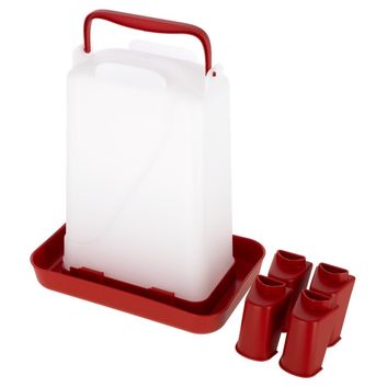 Poultry Drinker 3.5L red/white alternative