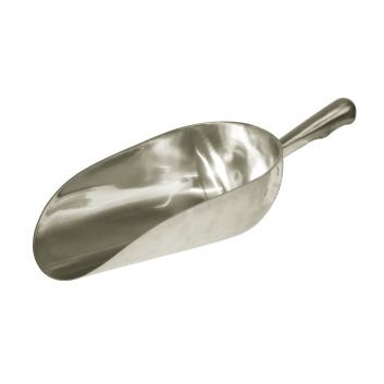 Feed Scoop aluminium, round,