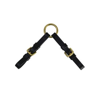 Hy Equestrian Leather Coupling Black