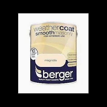 Berger Weathercoat Smooth Masonry 5L Magnolia