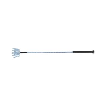 Hy Equestrian Glitter Crown Riding Whip Blue Glitter