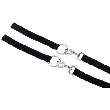 Hy Equestrian Draw Reins Black