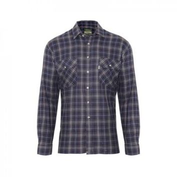 Champion Kilbeggan Cotton Long-Sleeved Shirt Blue