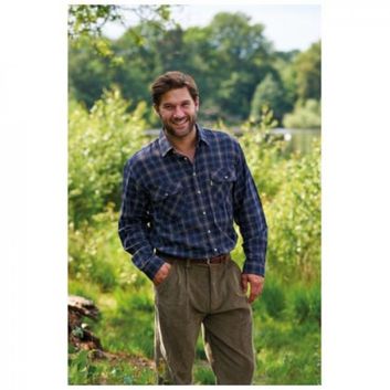 Champion Kilbeggan Cotton Long-Sleeved Shirt Blue alternative