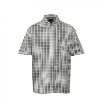 Champion Doncaster Polycotton Short-Sleeved Shirt Green