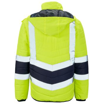 Hi-Vis Reflective 2-Tone Puffer Jacket Yellow/Navy alternative