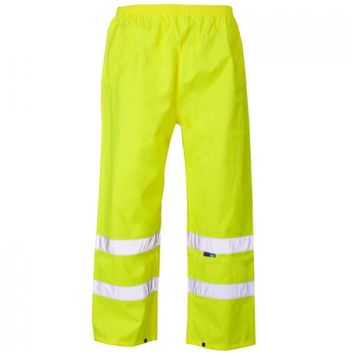 Hi-Vis Reflective Waterproof Trouser Yellow