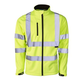 Hi-Vis Reflective Softshell Jacket Yellow