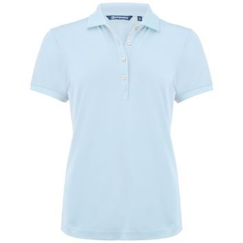 Cutter &amp; Buck Virtue Polo Solid Women Heaven Blue