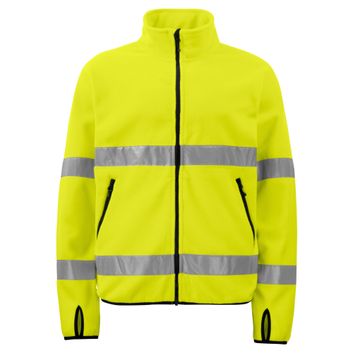 Pro-Job Prio 6327 Fleece Jacket EN ISO 20471 Class 3 Yellow/Black