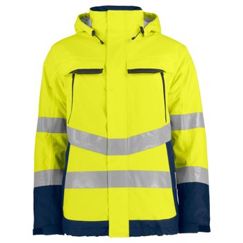 Pro-Job Prio 6441 Padded Functional Jacket Class 3 Yellow/Navy