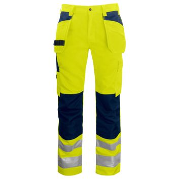 Pro-Job Prio 6531 EN 1S0 20471 Waistpants Class 2 Yellow/Navy