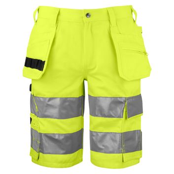 Pro-Job Prio 6535 Shorts EN ISO 20471 Class 2/1 Yellow/Black