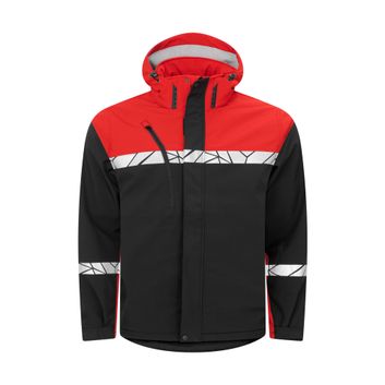 Pro-Job Progression 7400 Softshell Jacket Black/Red