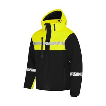 Pro-Job Progression 7415 Functional Padded Shell Jacket Black/Yellow
