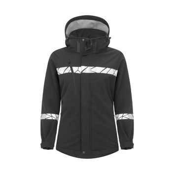 Pro-Job Progression 7417 Ladies Softshell Jacket Black/Black