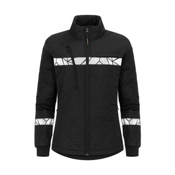 Pro-Job Progression 7421 Ladies Lightweight Quilted Jacket Black/Black