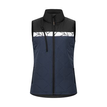 Pro-Job Progression 7701 Ladies Quilted Vest Navy/Black