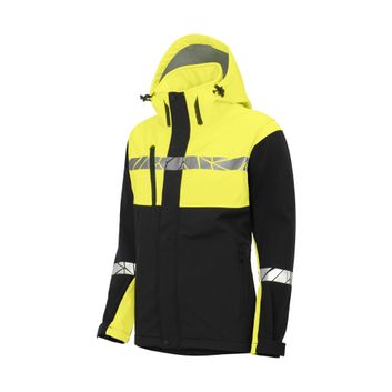 Pro-Job Progression 7417 Ladies Softshell Jacket Black/Yellow