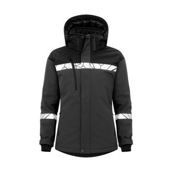 Pro-Job Progression 7418 Ladies Padded Softshell Jacket Grey/Black
