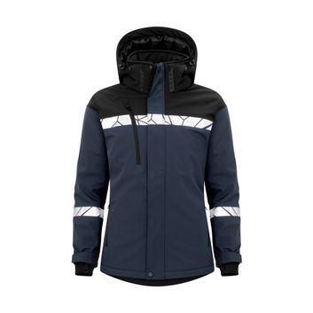 Pro-Job Progression 7418 Ladies Padded Softshell Jacket Navy/Black