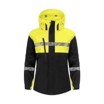 Pro-Job Progression 7419 Ladies Shell Jacket Black/Yellow