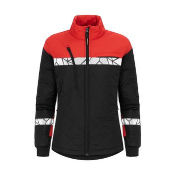 Pro-Job Progression 7421 Ladies Lightweight Quilted Jacket Black/Red
