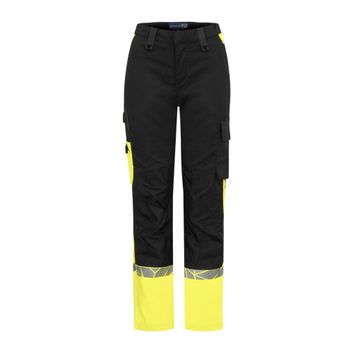Pro-Job Progression 7512 Ladies Workpant Knee Protection Black/Yellow