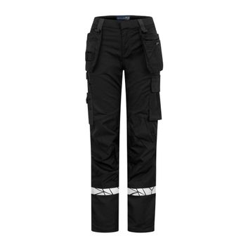 Pro-Job Progression 7513 Ladies Workpant Holster Pocket Black/Black