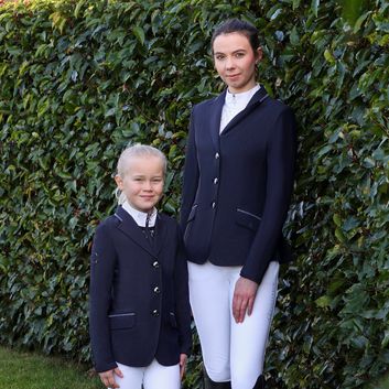 Coldstream Ledmore Diamante Show Jacket Ladies Navy alternative