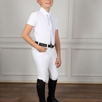 Coldstream Ng Boys Penston Show Shirt Child White/Navy