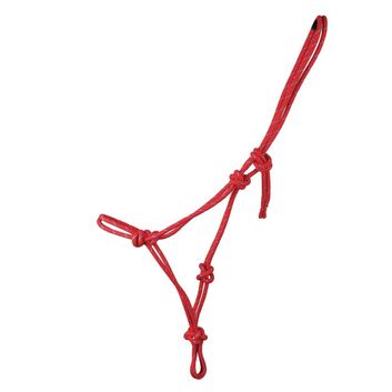 Hy Equestrian Rope Halter Red
