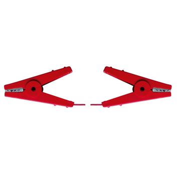 Rutland Fence Connecting Cable with 2 crocodile clips red, 60 cm