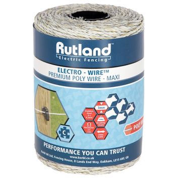 Rutland Polywire 250 m, white/yellow 9 x 0.20 mm SSW